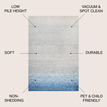 Happy shore Modern Gradient Area Rug